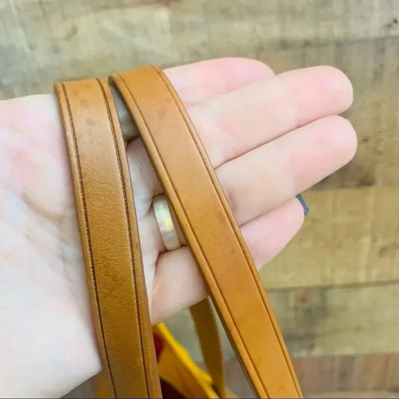 Dooney & Bourke Patent Leather Mustard Tote - Picture 4 of 7